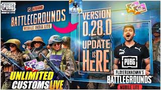 PUBG LITE 0.28.0 UPDATE IS HERE | PUBG LITE UNLIMITED CUSTOM ROOM LIVE - PUBG LITE LIVE