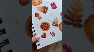 How to draw berry pie for autumn! 