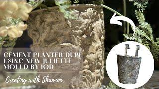 Concrete Planter Dupe Using the All New Juliette Rose Mould From IOD Summer Release 2023