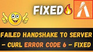 failed handshake to server - CURL error Code 6 - FIXED | How to fix FiveM CURL error code 6 2021