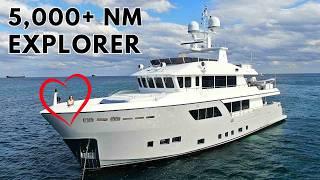 $9,990,000 5,000NM+ Steel Explorer SuperYacht "ATLAS" CDM 102' DARWIN Tour