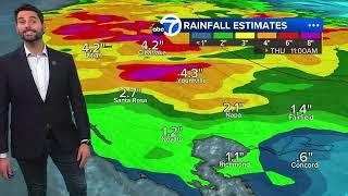 Atmospheric river hits Bay Area with heavy rain, flood risks – FORECAST