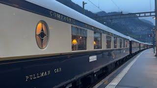 Venice Simplon-Orient-Express at the Gotthard in Erstfeld | Luxury train Switzerland - 01.10.2024