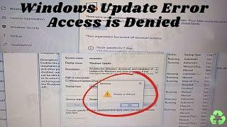 windows update error access is denied