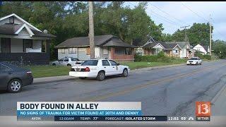 Body found in alley