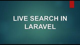 laravel search with ajax in hindi | laravel search filter | live search in laravel