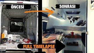 6 Mounths Timelapse in 13Minutes VanLife/Vanbuild | Accelerated Caravan Construction | VMV VanLife