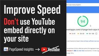 Why You Shouldn't Embed Youtube Videos On Your Site Directly