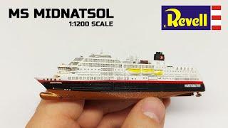 Модель корабля MS Midnatsol 1/1200 Revell | Сборка и окраска