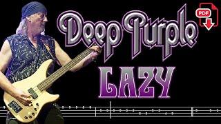 Deep Purple -  Lazy (Bass Tabs PDF) @ChamisBass   #deeppurplebass #chamisbass