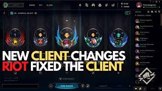 NEW CLIENT CHANGES - League of Legends