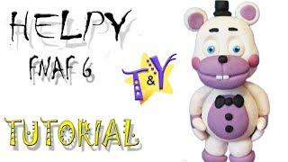 Как слепить Хэлпи ФНАФ 6 из Пластики Туториал  DIY брелок Helpy FNAF 6 from clay