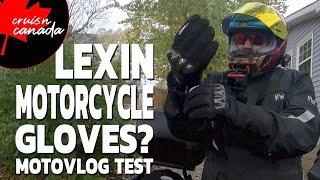 New Motorcycle Winter/Cold Weather Gloves From Lexin Moto | Moto Vlog and Review