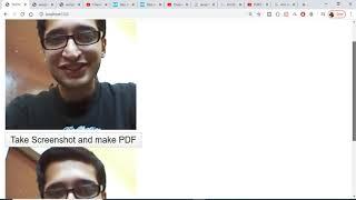html2canvas jspdf tutorial example to take screenshot and saving as PDF File