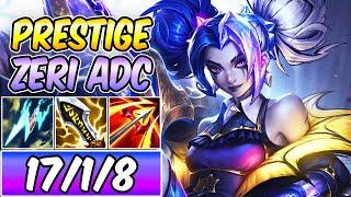 *NEW LETHAL TEMPO* PRESTIGE FRIGHT NIGHT ZERI ADC GAMEPLAY | Best Build & Runes | League of Legends