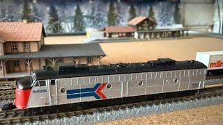 Marklin 88625 Amtrak E8A Diesel Locomotive Test Run at z.scale.hobo 02.01.225