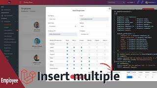 Insert data employee two table in Laravel 8.X | HR System Management