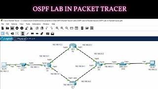 OSPF Lab in Packet Tracer CCNA | OSPF Packet Tracer Lab Configuration | OSPF Configuration