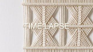 TIME LAPSE | macrame wall hanging | 마크라메 월 행잉