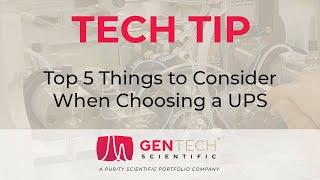 TECH TIP: Top 5 Things to Consider When Choosing a UPS