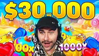 I SPUN IN A $25,000 BONUS!!!! THE 1000X BOMB HIT (SUPER BONUS BUYS)