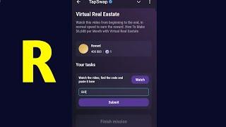 Virtual Real Eastate | Tapswap Code | How To Make $6,688 per Month with Virtual Real Eastate