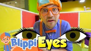 Blippi Learns the 5 Senses at an Indoor Playground | Educational Videos For Kids
