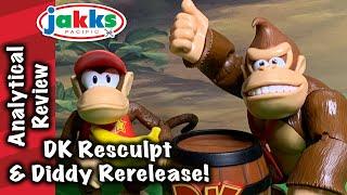 New Jakks Donkey Kong Resculpt and Diddy Kong Rerelease