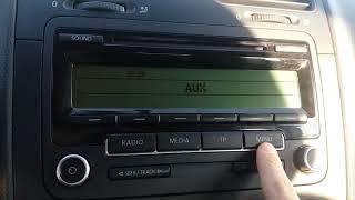 VW RCD 310 BLUETOOTH MENU