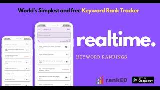 ranKED SERP - Free SEO Keywords Rank Tracker | Simplest SERP & SEO Tools | 2021