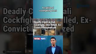  Deadly Dispute at Bali Cockfight | One Man Killed
