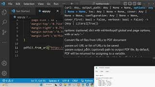 Python 3 PDFKit Example to Convert HTML5 Website URL to PDF Document in Command Line