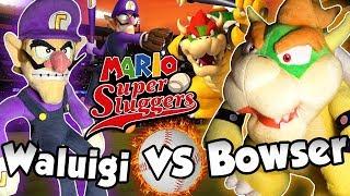 ABM: Waluigi Vs Bowser !! Mario Super Sluggers Baseball Match !! ᴴᴰ