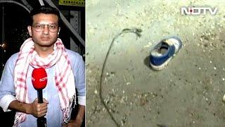 Ground Report: A Child's Shoe, Remains Of A Gujarat Bridge At Gujarat Tragedy Site