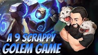 A 9 Scrappy Golem Game | TFT Into the Arcane | Teamfight Tactics