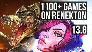 RENEKTON vs FIORA (TOP) | 2/0/4, 1100+ games | KR Master | 13.8