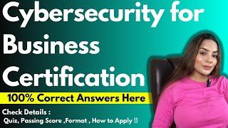 Cybersecurity for Business Professional  Certification | Cybersecurity free Courses with Certificate