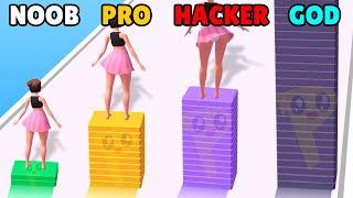 NOOB vs PRO vs HACKER vs GOD in Strip Roll!