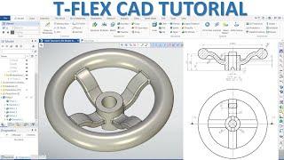 T-FLEX CAD Tutorial #3 | 3D Model Design Basic Beginners