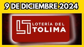 Resultado LOTERIA DEL TOLIMA del lunes 9 de diciembre de 2024  (ULTIMO SORTEO)