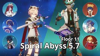 C6 Rosaria, C0 Dahlia Freeze & C3 Ifa Melt - Abyss 5.7 Floor 11 | Genshin Impact