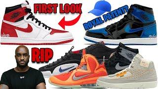 AIR JORDAN 1 HERITAGE + ROYAL PATENT, RIP VIRGIL ABLOH + RESELL PRICES , UNION AJ 2, AND MORE