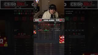 HUGE ROULETTE WIN ON CSGOROLL! #shorts