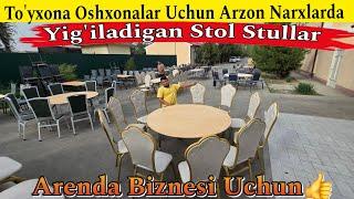 To'y Marosim Oshxona To'yxonalar Uchun Stol Stullar Arzon Narxlarda | 2024 Stol Stul Narxlari