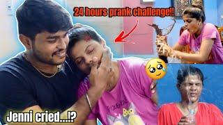 24 Hours PRANK Challenge with Sister!! | Jenni’s Hacks