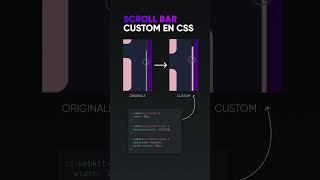 Custom scroll bar with CSS