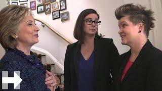 "Getting Started" supporters: Christie and Kassie | One year since launch | Hillary Clinton