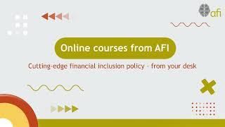 Online Financial Inclusion Courses From AFI