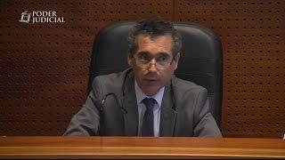 Lectura de sentencia en juicio por injurias de Gaspar Rivas contra Andrónico Luksic