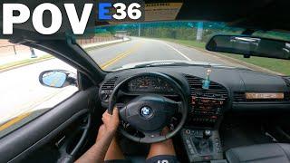 POV DRIVING MY MANUAL E36 328i *LOUD EXHAUST*